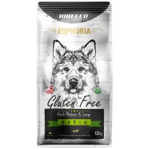 Sucha karma dla psa BioFeed EUPHORIA Gluten Free z Jagnięciną (średnie i duże rasy) 12 kg
