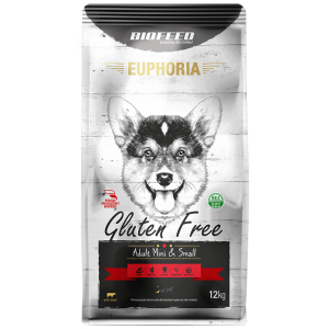Sucha karma dla psa BioFeed EUPHORIA Gluten Free z Wołowiną (mini i małe rasy) 12 kg