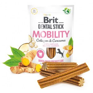 Brit Dental Stick Mobility Collagen & Curcuma 251g