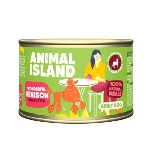 Mokra karma dla Psa Animal Island jeleń z ziemniakami 410g