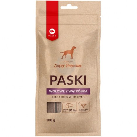 MACED Paski wołowe z wątróbką 100g