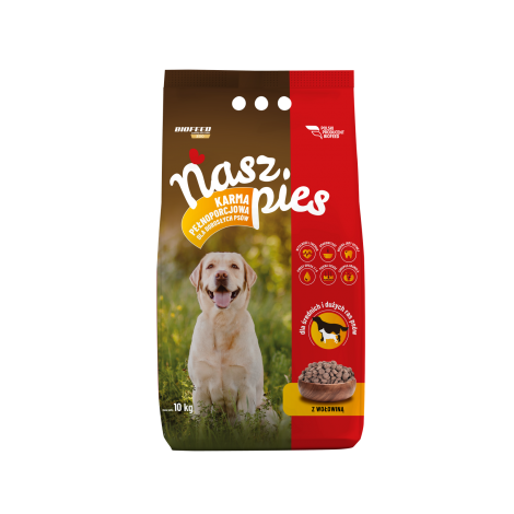 BIOFEED Nasz Pies karma dla psów z wołowiną 15kg