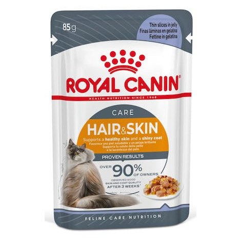 Royal Canin Hair & Skin Care karma mokra w galaretce dla kotów dorosłych, lśniąca sierść i zdrowa skóra saszetka 85g