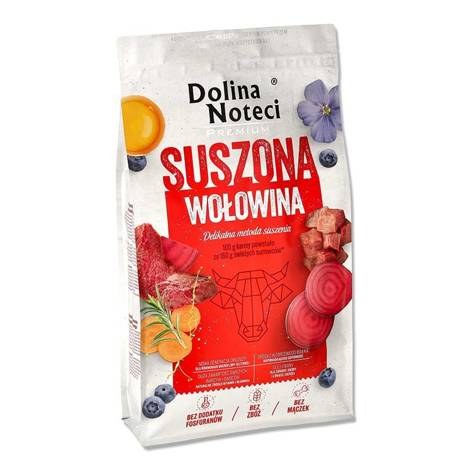 DOLINA NOTECI SUPERFOOD Danie z wołowiny karma suszona dla psa 9kg