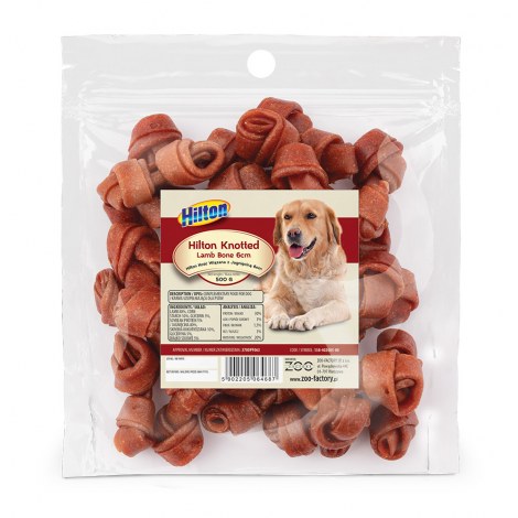 HILTON Knotted Lamb bone 6cm/Kość wiązana z jagnięciną 6cm 500g