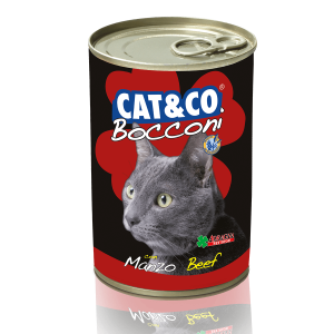 Cat&Co kawałki z wołowiną 400g