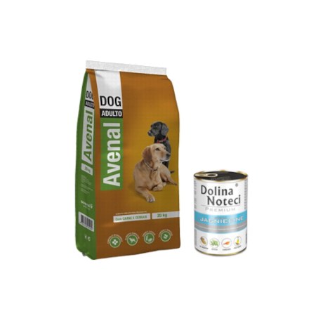 [Zestaw] Avenal Dog Adult dla psa aktywnego 20kg + Dolina Noteci jagnięcina 400g