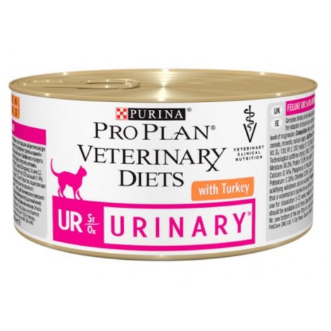 Purina Veterinary Diets Urinary UR Feline indyk puszka 195g - 2