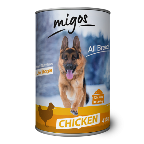 Migos Chicken dla psów dorosłych 1240G x 12szt - 2