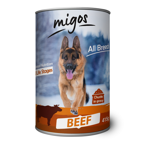Migos Beef dla psów dorosłych 415G x 24szt - 2
