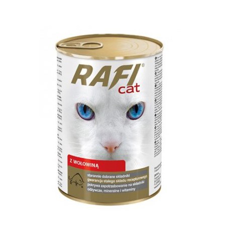 Zestaw MIX smaków Rafi Cat  ryba, kurczak, wołowina 24 x 415 g - 2