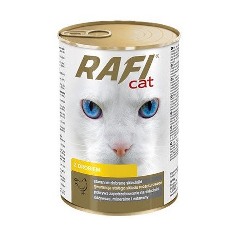Zestaw MIX smaków Rafi Cat  ryba, kurczak, wołowina 24 x 415 g - 3