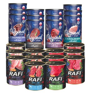 RAFI WAFI Mix smaków 24 x 400 g