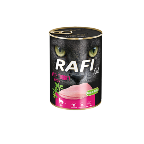 Rafi Cat karma bezzbożowa z indykiem 12 x 400 g - 2