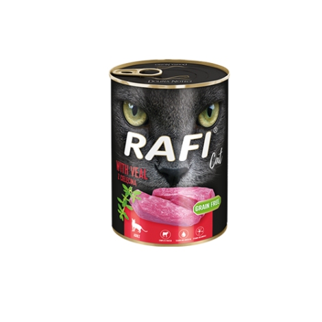 Rafi Cat karma bezzbożowa z cielęciną 12 x 400 g - 2