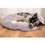 MIMIKO Pets Legowisko Shaggy okrągłe XXL 100cm szare - 4
