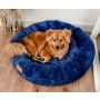 MIMIKO Pets Legowisko Shaggy okrągłe XL 75cm chabrowe - 3