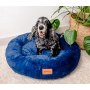 MIMIKO Pets Legowisko Shaggy okrągłe XL 75cm chabrowe - 4