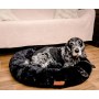 MIMIKO Pets Legowisko Shaggy okrągłe XL 75cm czarne - 4