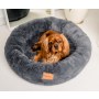 MIMIKO Pets Legowisko Shaggy okrągłe XL 75cm grafitowe - 4