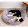 MIMIKO Pets Legowisko Shaggy okrągłe XL 75cm szare - 4