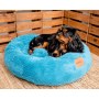 MIMIKO Pets Legowisko Shaggy okrągłe L 60cm turkusowe - 3