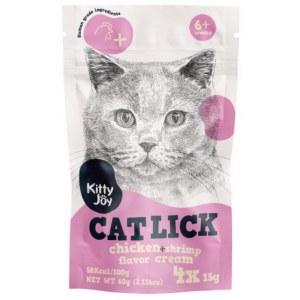 Kitty Joy Cat Lick Kurczak & Krewetki Cream 4x15g
