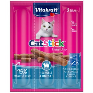 Vitakraft Cat Stick Classic flądra + omega3 3szt [31218]