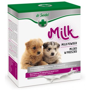 Dr Seidel Preparat mlekozastępczy dla szczeniąt z akcesoriami do karmienia 300g
