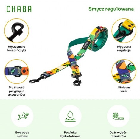 CHABA Smycz regulowana Story III M 20mm/260cm Jumbo - 4