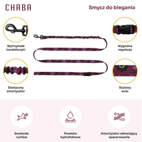 CHABA Smycz z amortyzatorem do biegania Story III M 25mm/280cm Lakota - 4