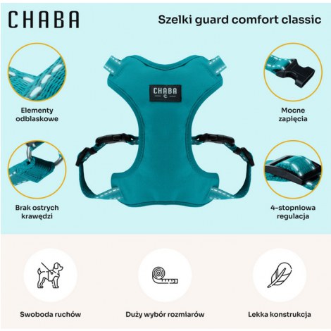 CHABA Szelki Guard Comfort Classic S morskie - 3