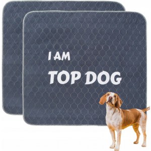 TOP DOG Podkładki treningowe dla psa, superchłonne, antypoślizgowe, wielorazowe, szare 89x79cm 2 szt.