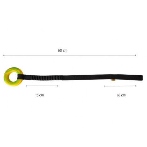 Dingo Zabawka dla psa - Szarpak Ringo z rączką bungee 10cm - 2