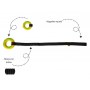 Dingo Zabawka dla psa - Szarpak Ringo z rączką bungee 10cm - 4