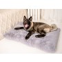 MIMIKO Pets Legowisko Shaggy prostokątne XXL 115x75cm szare - 3