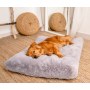 MIMIKO Pets Legowisko Shaggy prostokątne XL 85x65cm szare - 3