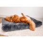 MIMIKO Pets Legowisko Shaggy prostokątne XL 85x65cm grafitowe - 4