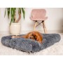 MIMIKO Pets Legowisko Shaggy prostokątne L 65x45cm grafitowe - 4