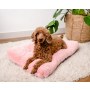 MIMIKO Pets Legowisko Shaggy prostokątne L 65x45cm różowe - 3
