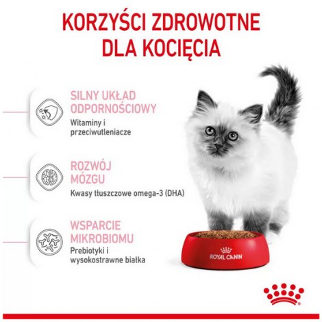 Royal Canin Kitten karma sucha dla kociąt od 4 do 12 miesiąca życia 400g - 4