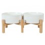 Zolux Miska ceramiczna dla psa i kota Keramo Duo 2x700ml biała - 2