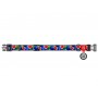 Collar WauDog Nylon Obroża nylonowa z QR-paszportem, plastikowy fastex, wzór FIGA, M 20mm/28-40cm - 3
