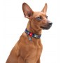 Collar WauDog Nylon Obroża nylonowa z QR-paszportem, plastikowy fastex, wzór FIGA, M 20mm/28-40cm - 5