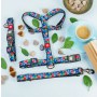 Collar WauDog Nylon Obroża nylonowa z QR-paszportem, plastikowy fastex, wzór FIGA, M 20mm/28-40cm - 6