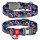 Collar WauDog Nylon Obroża nylonowa z QR-paszportem, plastikowy fastex, wzór FIGA, M 20mm/28-40cm