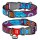 Collar WauDog Nylon Obroża nylonowa z QR-paszportem, plastikowy fastex, wzór LATO, 15mm/25-35cm