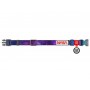 Collar WauDog Nylon Obroża nylonowa z QR-paszportem, plastikowy fastex, wzór NASA21, 20mm/28-40cm - 3