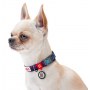 Collar WauDog Nylon Obroża nylonowa z QR-paszportem, plastikowy fastex, wzór NASA21, 20mm/28-40cm - 4