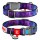 Collar WauDog Nylon Obroża nylonowa z QR-paszportem, plastikowy fastex, wzór NASA21, 20mm/28-40cm